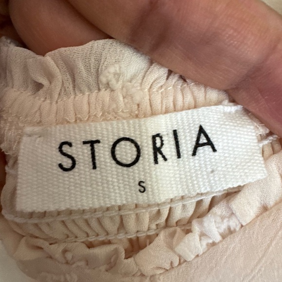 STORIA Peach Star Embroidered Romper S - Picture 5 of 6